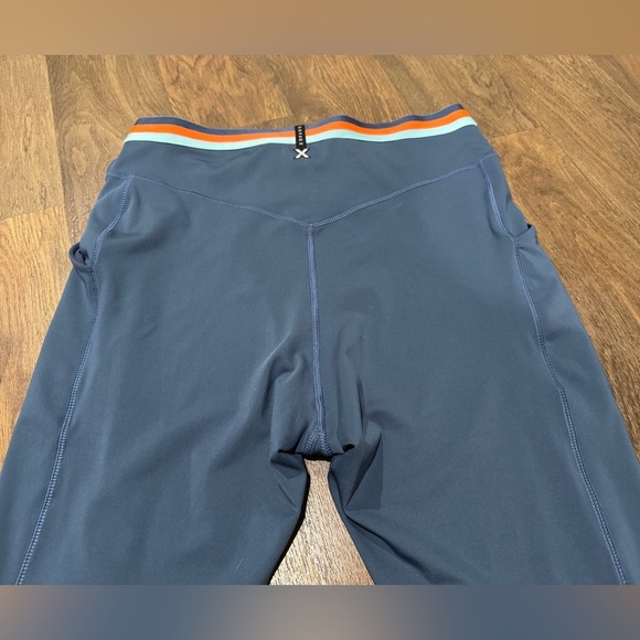 Savage X Fenty LINEUP HIGH-WAIST POCKET LEGGING Navy Blue Size Medium - Picture 8 of 11